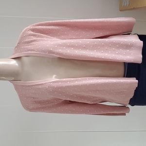 Cable & Gauge Light Pink Sweater Large